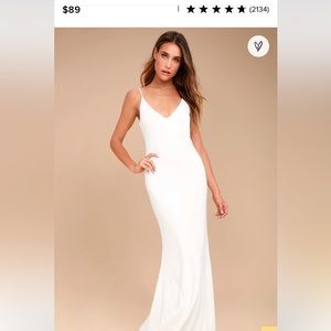 Lulu’s white maxi dress